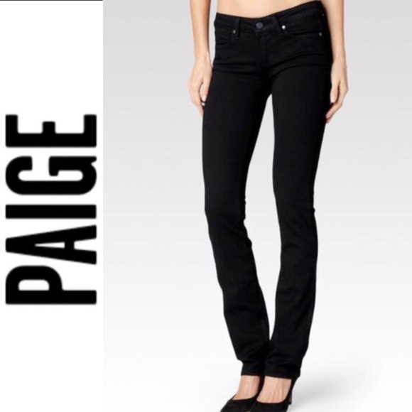 PAIGE Denim - PAIGE Skyline straight black jeans size 26